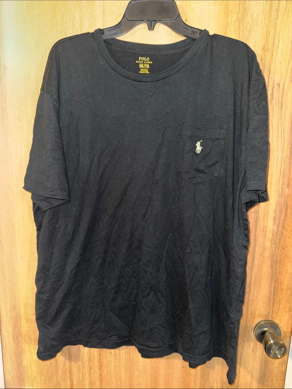 Polo by Ralph Lauren Black Short-Sleeve Classic-Fit Jersey Pocket Tee XXL